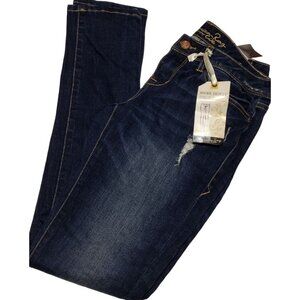 NWT‎ American Eagle Super Skinny Women's Jeans Low Rise Blue Size 3-R
